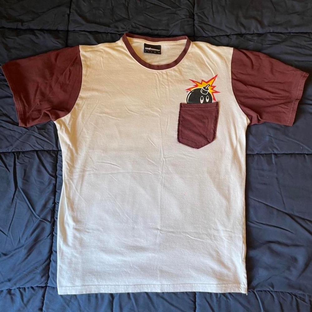 The Hundreds T-Shirt Pocket Tee Beige/Maroon